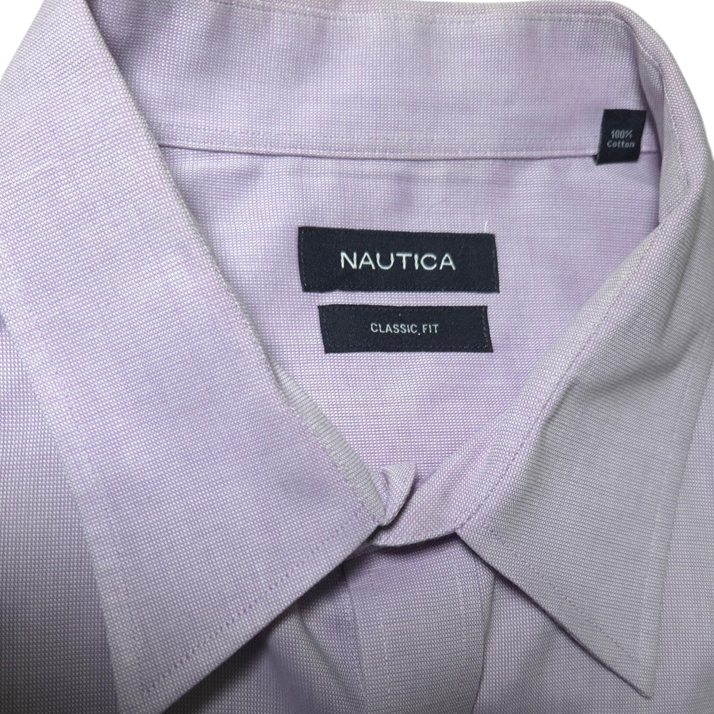 Nautica XXL Lavender Button Down‎ Shirt Classic . - Picture 2 of 7